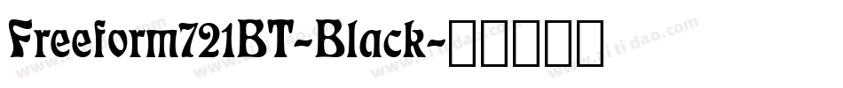 Freeform721BT-Black字体转换