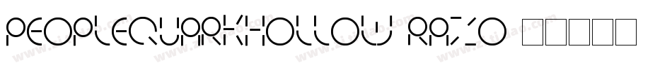 PeopleQuarkHollow-Razo字体转换