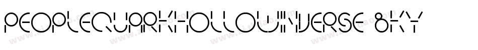 PeopleQuarkHollowInverse-BKy3字体转换
