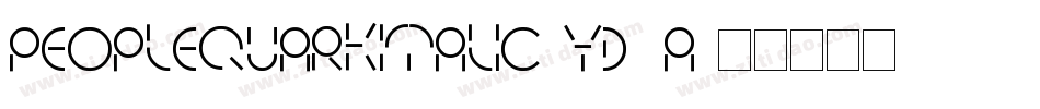PeopleQuarkItalic-YD8a字体转换