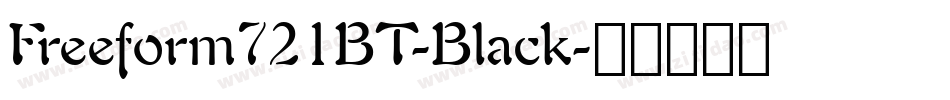Freeform721BT-Black字体转换