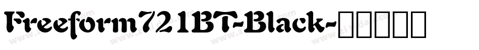 Freeform721BT-Black字体转换