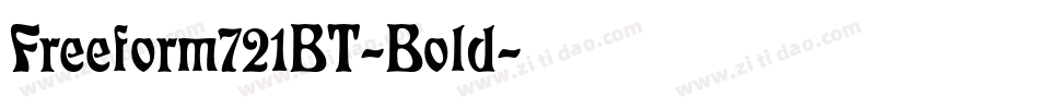 Freeform721BT-Bold字体转换
