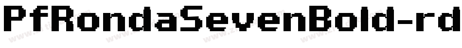 PfRondaSevenBold-rdB8字体转换