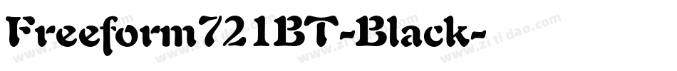 Freeform721BT-Black字体转换