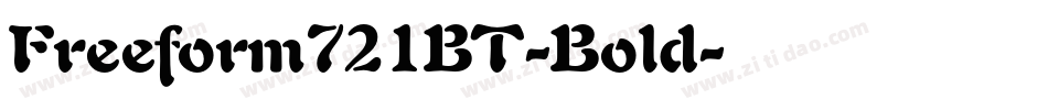 Freeform721BT-Bold字体转换