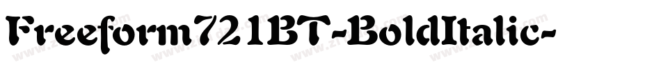 Freeform721BT-BoldItalic字体转换