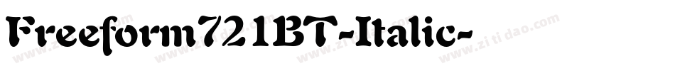 Freeform721BT-Italic字体转换