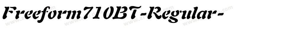 Freeform710BT-Regular字体转换