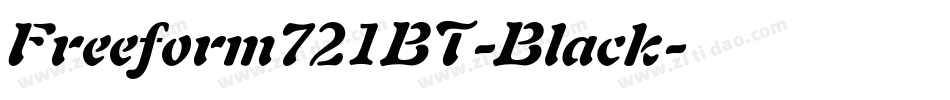 Freeform721BT-Black字体转换
