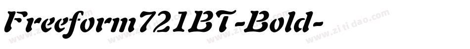 Freeform721BT-Bold字体转换