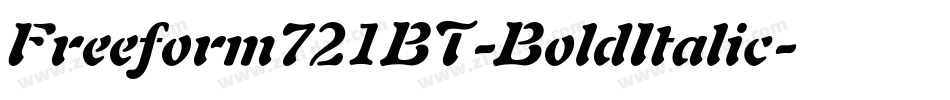 Freeform721BT-BoldItalic字体转换