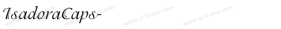 IsadoraCaps字体转换