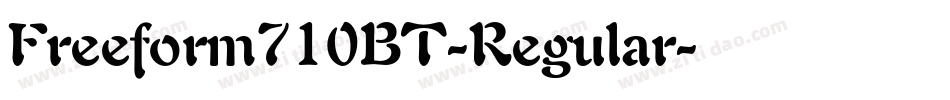 Freeform710BT-Regular字体转换