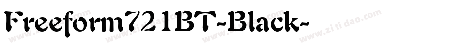 Freeform721BT-Black字体转换