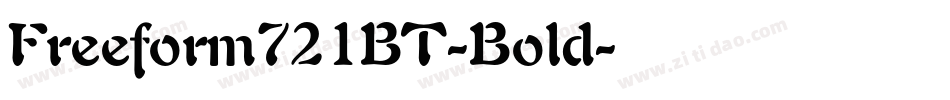 Freeform721BT-Bold字体转换