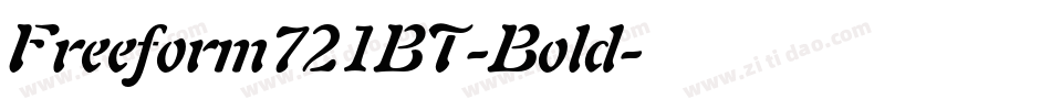 Freeform721BT-Bold字体转换