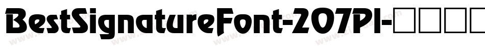 BestSignatureFont-2O7Pl字体转换