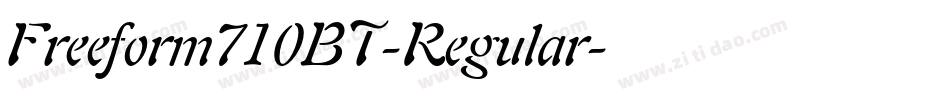 Freeform710BT-Regular字体转换