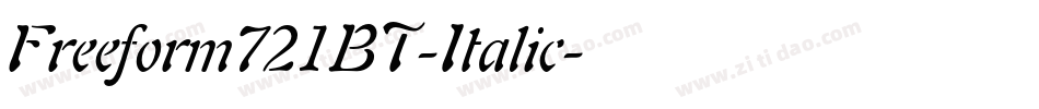 Freeform721BT-Italic字体转换