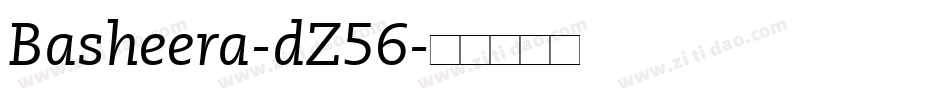 Basheera-dZ56字体转换
