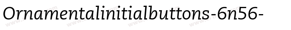 Ornamentalinitialbuttons-6n56字体转换