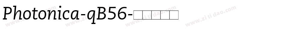 Photonica-qB56字体转换