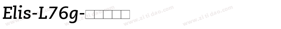 Elis-L76g字体转换