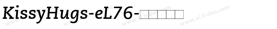 KissyHugs-eL76字体转换