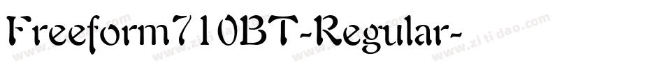 Freeform710BT-Regular字体转换