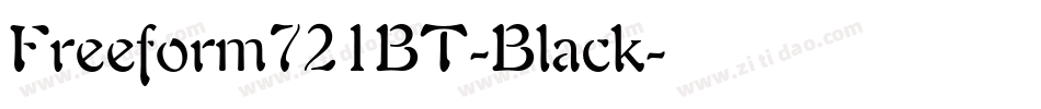 Freeform721BT-Black字体转换