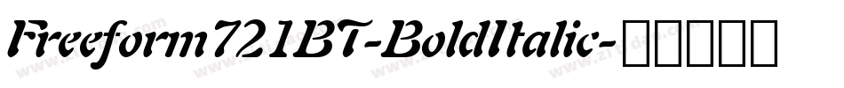 Freeform721BT-BoldItalic字体转换