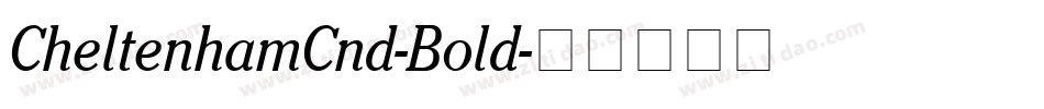 CheltenhamCnd-Bold字体转换