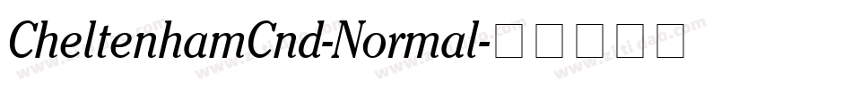 CheltenhamCnd-Normal字体转换