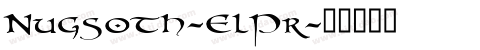 Nugsoth-ElPr字体转换