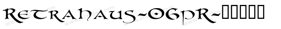 Retrahaus-06pR字体转换