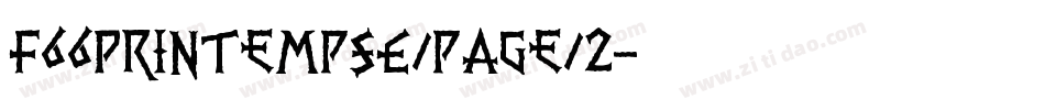 F66PrintempsE/page/2字体转换