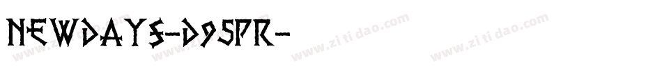 Newdays-d95pR字体转换
