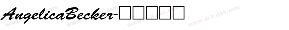 AngelicaBecker字体转换