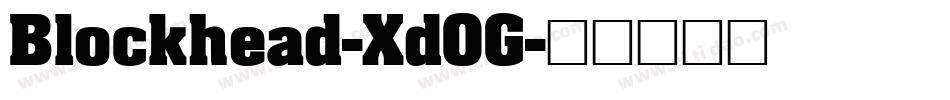 Blockhead-Xd0G字体转换