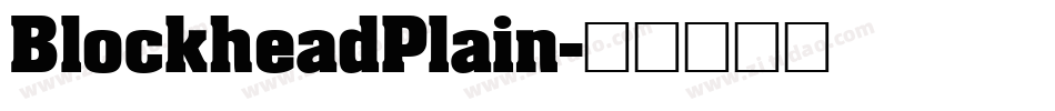 BlockheadPlain字体转换