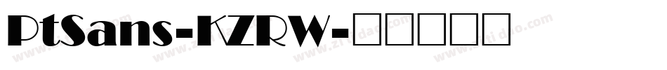 PtSans-KZRW字体转换