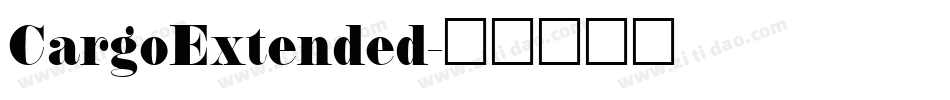 CargoExtended字体转换