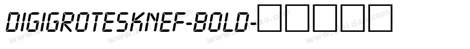 DigiGroteskNEF-Bold字体转换