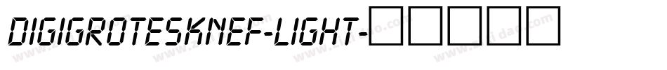 DigiGroteskNEF-Light字体转换