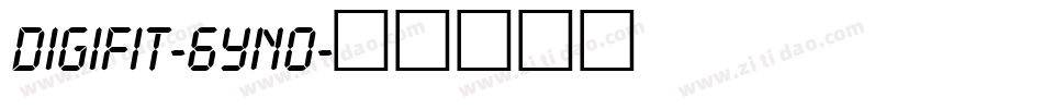 Digifit-6Yno字体转换