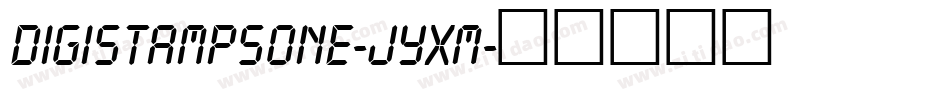 Digistampsone-jyxM字体转换
