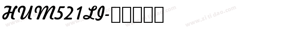HUM521LI字体转换