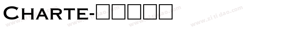 Charte字体转换