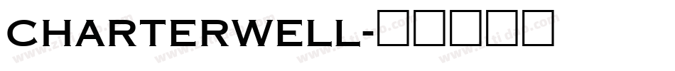 charterwell字体转换